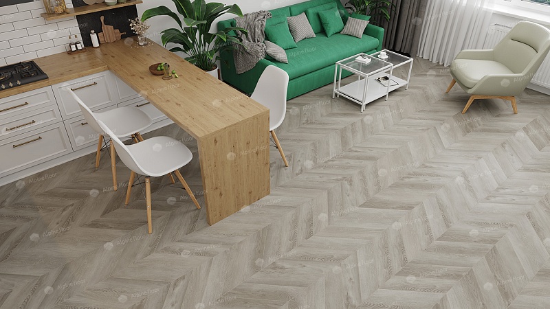 SPC плитка Alpine Floor Chevron ECO 18-1