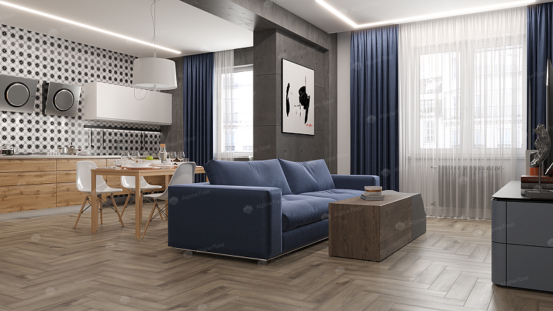 ПВХ плитка Alpine Floor LVT  ECO 16-15